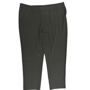 Ruby Rd 3X Pants Bold Black Straight Med Weight Pull-On Casual Comfort Stretch